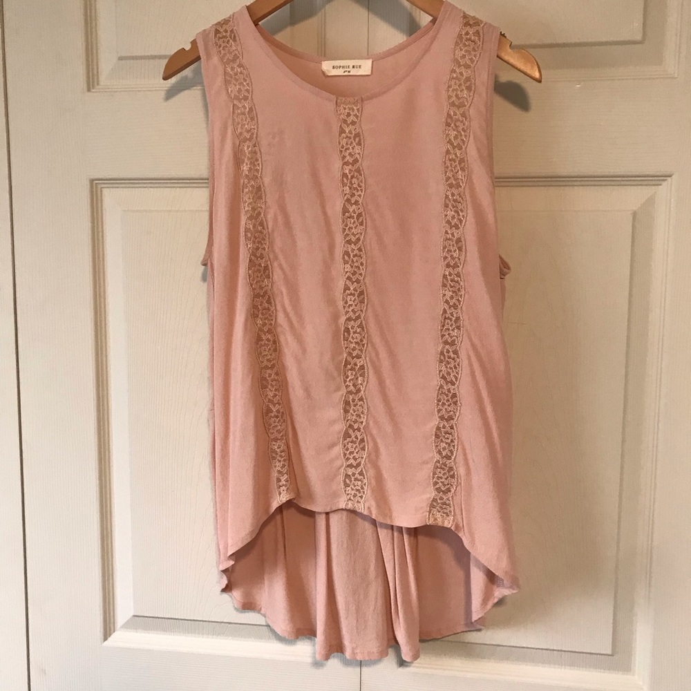 Blush + Lace blouse
